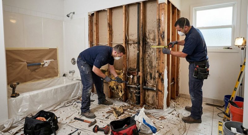 Bathroom Water Damage Repair in Katy, TX