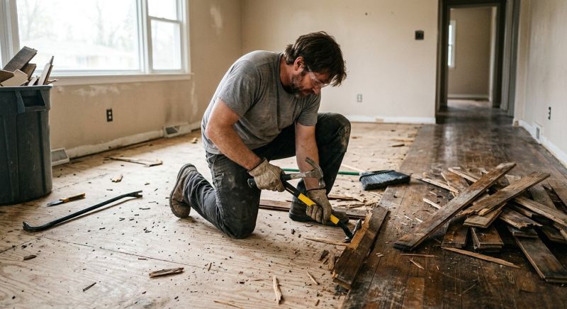 Hardwood Floor Removal in Katy, TX