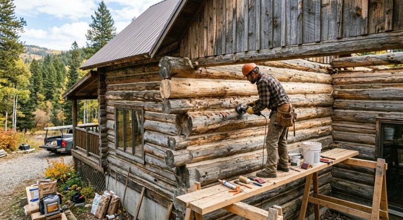 Log Home Repair in Denver County, CO