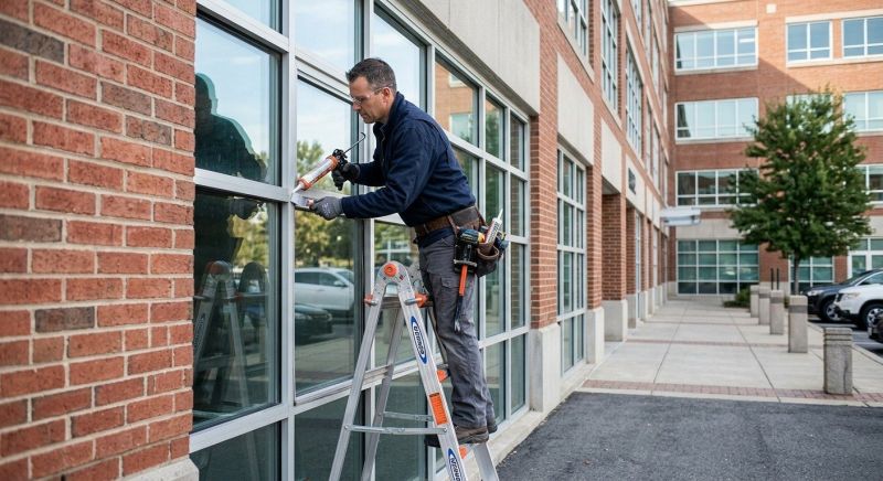 Commercial Window Caulking in Conroe, TX