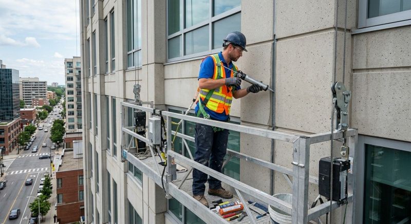 Commercial Window Caulking in Kansas City, KS