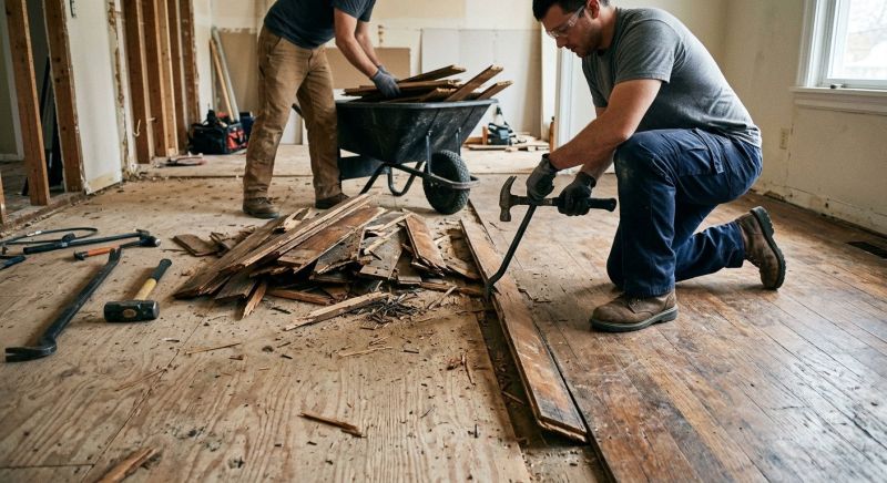 Hardwood Floor Removal in Katy, TX